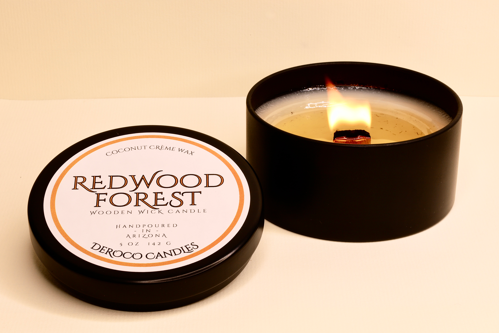Deroco Candles, Redwood National Park Scented Tin Candle